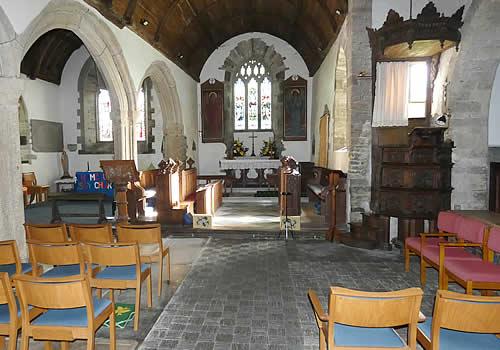 Photo Gallery Image - Interior of St Marwenne Parish Church
