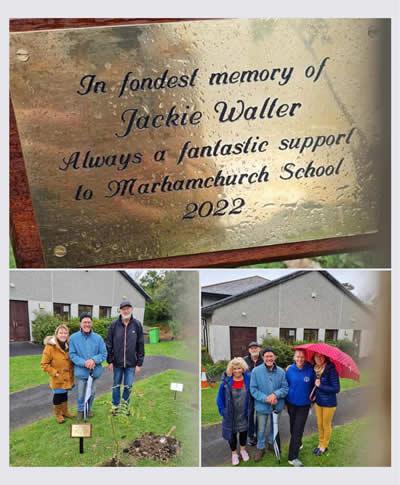 Memorial Plaque for Jackie Walker and tree planting in her memory